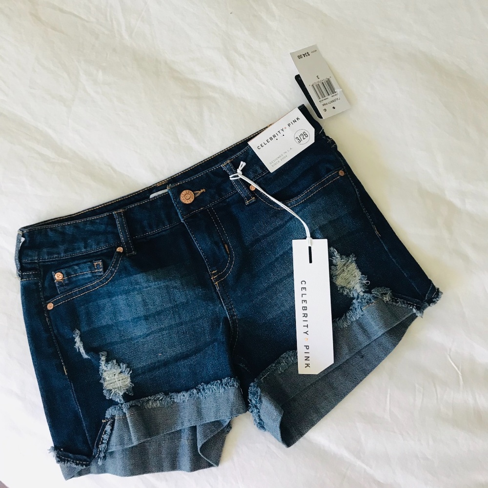 Celebrity Pink Jean Shorts